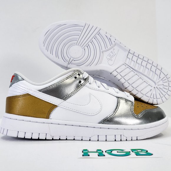 Nike Shoes - Nike Dunk Low SE Women's Sneaker Shoe Limited Training Metallic DH4403-700
